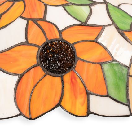 Brilagi - Tiffany vitrážový lustr na řetězu SUNFLOWER 1xE27/60W/230V pr. 40 cm