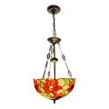 Brilagi - Tiffany vitrážový lustr na řetězu SUNFLOWER 3xE27/60W/230V pr. 50 cm