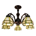 BRILAGI - Tiffany vitrážový přisazený lustr EMERALD 5xE27/60W/230V pr. 60 cm