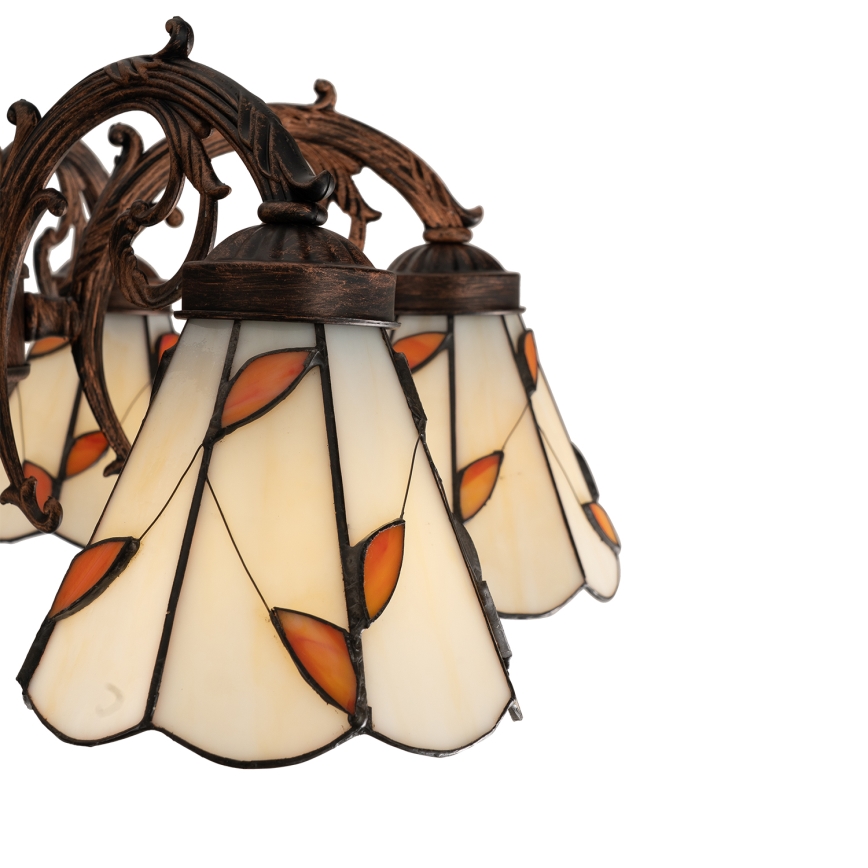 Brilagi - Tiffany vitrážový přisazený lustr FOLIA 6xE27/60W/230V pr. 60 cm
