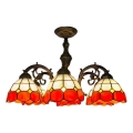 Brilagi - Tiffany vitrážový přisazený lustr SIENNA 6xE27/60W/230V pr. 60 cm