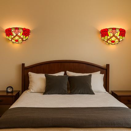 Brilagi - Tiffany vytrážové nástěnné svítidlo GARLAN 1xE14/40W/230V