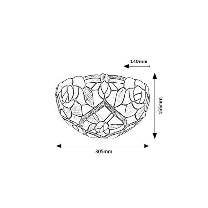 Brilagi - Tiffany vytrážové nástěnné svítidlo GARLAN 1xE14/40W/230V