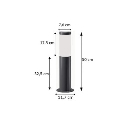 BRILAGI - Venkovní lampa ELIA 1xE27/20W/230V IP44 50 cm antracit