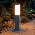 Brilagi - Venkovní lampa se 2 zásuvkami SCHUKO NOVA 1xE27/15W/230V 40 cm IP44 antracit