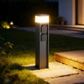 BRILAGI - Venkovní lampa se 2 zásuvkami SCHUKO PILLAR 1xG9/11W/230V IP44 antracit