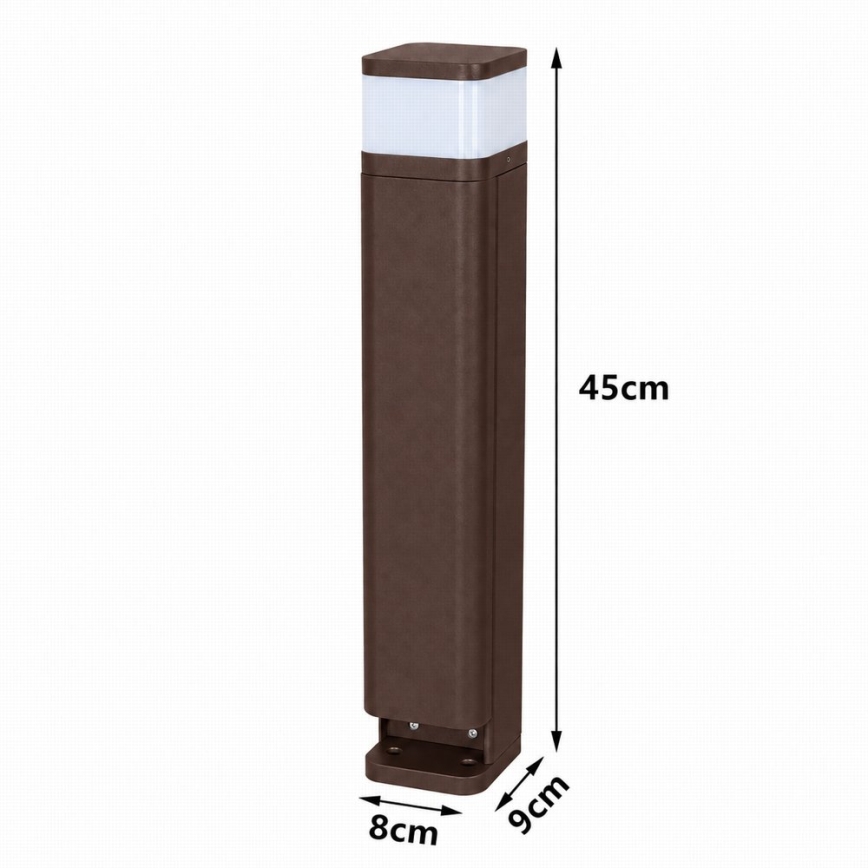 BRILAGI - Venkovní lampa se 2 zásuvkami SCHUKO PILLAR 1xG9/11W/230V IP44 hnědá