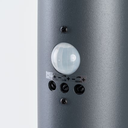 BRILAGI - Venkovní lampa se senzorem pohybu ELIA 1xE27/20W/230V IP44 100 cm antracit
