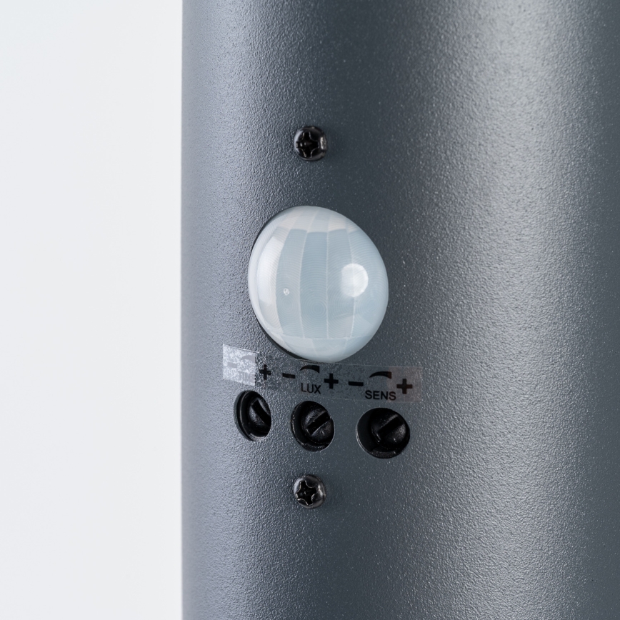 BRILAGI - Venkovní lampa se senzorem pohybu ELIA 1xE27/20W/230V IP44 100 cm antracit