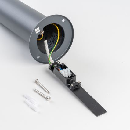BRILAGI - Venkovní lampa se senzorem pohybu ELIA 1xE27/20W/230V IP44 100 cm antracit