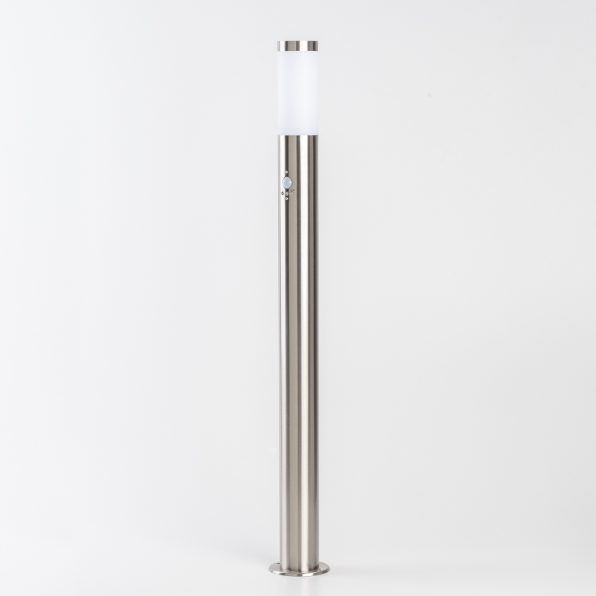 BRILAGI - Venkovní lampa se senzorem pohybu ELIA 1xE27/20W/230V IP44 100 cm matný chrom
