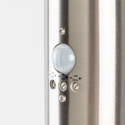 BRILAGI - Venkovní lampa se senzorem pohybu ELIA 1xE27/20W/230V IP44 50 cm matný chrom