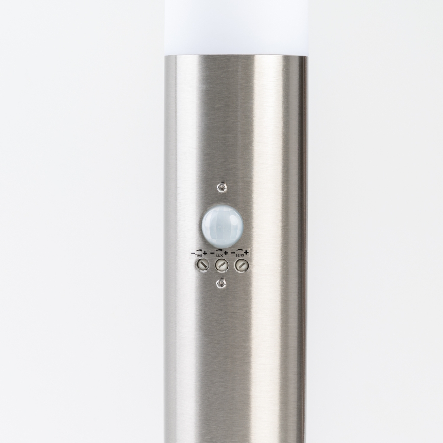 BRILAGI - Venkovní lampa se senzorem pohybu ELIA 1xE27/20W/230V IP44 50 cm matný chrom