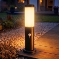 Brilagi - Venkovní lampa se senzorem NOVA 1xE27/15W/230V 40 cm IP44 antracit
