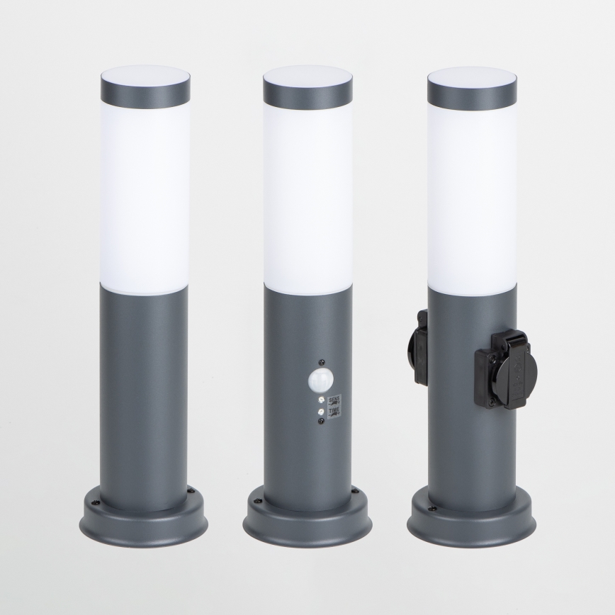 Brilagi - Venkovní lampa se senzorem NOVA 1xE27/15W/230V 40 cm IP44 antracit