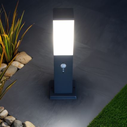Brilagi - Venkovní lampa se senzorem NOVA 1xE27/15W/230V 40 cm IP44 antracit