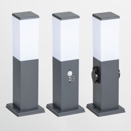 Brilagi - Venkovní lampa se senzorem NOVA 1xE27/15W/230V 40 cm IP44 antracit