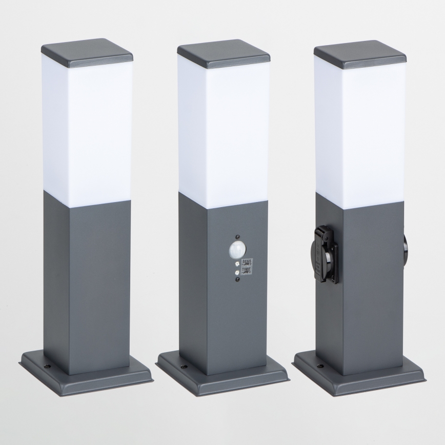 Brilagi - Venkovní lampa se senzorem NOVA 1xE27/15W/230V 40 cm IP44 antracit