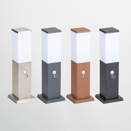 Brilagi - Venkovní lampa se senzorem NOVA 1xE27/15W/230V 40 cm IP44 antracit