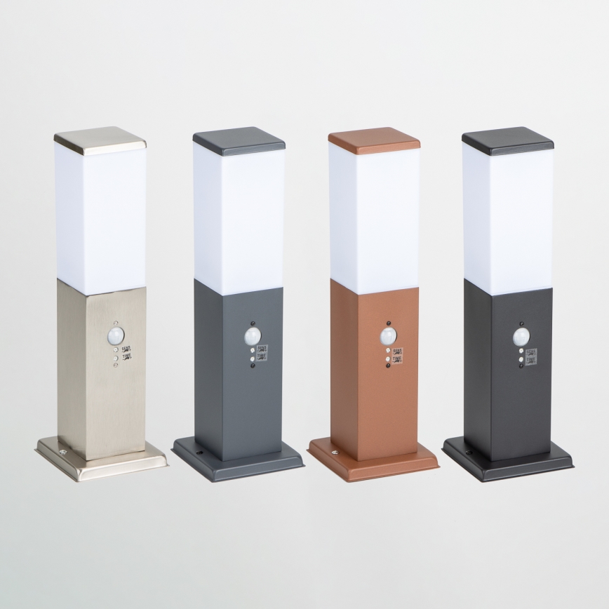 Brilagi - Venkovní lampa se senzorem NOVA 1xE27/15W/230V 40 cm IP44 antracit