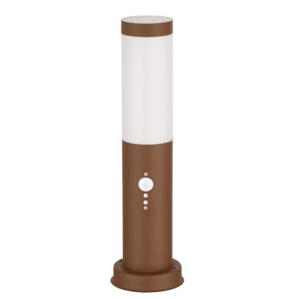 Brilagi - Venkovní lampa se senzorem NOVA 1xE27/15W/230V 40 cm IP44 hnědá