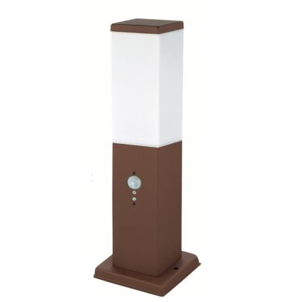 Brilagi - Venkovní lampa se senzorem NOVA 1xE27/15W/230V 40 cm IP44 hnědá