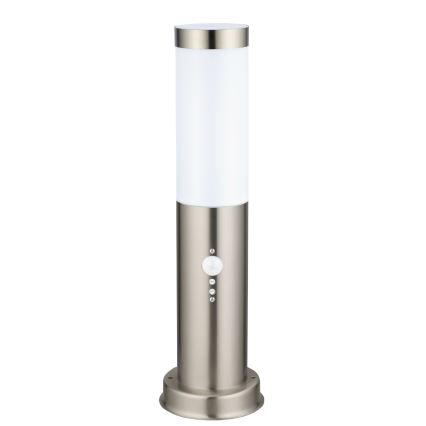 Brilagi - Venkovní lampa se senzorem NOVA 1xE27/15W/230V 40 cm IP44 matný chrom