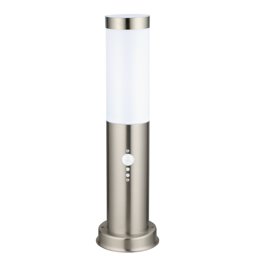 Brilagi - Venkovní lampa se senzorem NOVA 1xE27/15W/230V 40 cm IP44 matný chrom