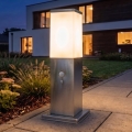 Brilagi - Venkovní lampa se senzorem NOVA 1xE27/15W/230V 40 cm IP44 matný chrom