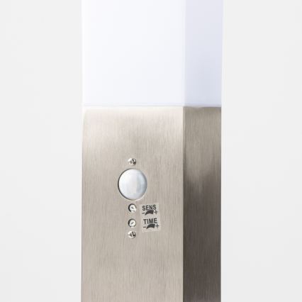 Brilagi - Venkovní lampa se senzorem NOVA 1xE27/15W/230V 40 cm IP44 matný chrom