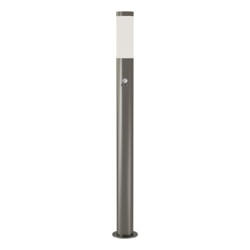 Brilagi - Venkovní lampa se senzorem pohybu ELIA 1xE27/20W/230V IP44 100 cm matný chrom