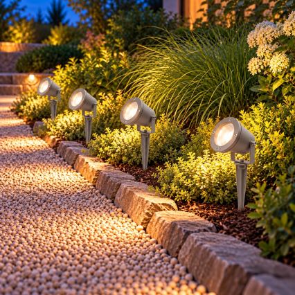 BRILAGI - Venkovní lampa TERRA 1xGU10/50W/230V IP65 šedá