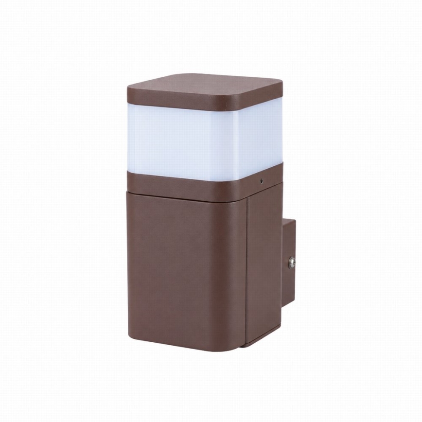 BRILAGI - Venkovní nástěnná lampa se zásuvkou SCHUKO PILLAR 1xG9/11W/230V IP44 hnědá