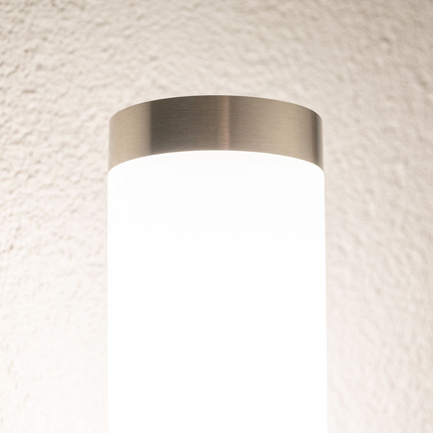 BRILAGI - Venkovní nástěnná lampa se senzorem ELIA 1xE27/20W/230V IP44 matný chrom