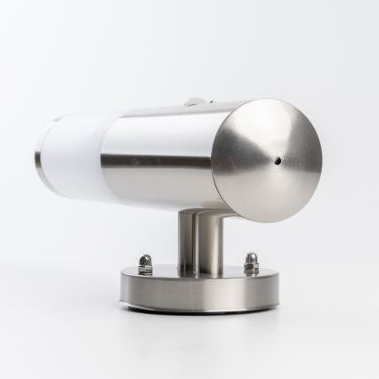 BRILAGI - Venkovní nástěnná lampa se senzorem ELIA 1xE27/20W/230V IP44 matný chrom