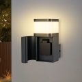 BRILAGI - Venkovní nástěnná lampa se zásuvkou SCHUKO PILLAR 1xG9/11W/230V IP44 antracit