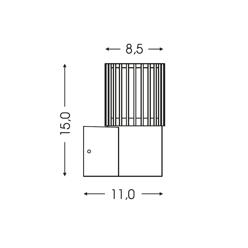 BRILAGI - Venkovní nástěnné svítidlo ARMOR 1xGU10/35W/230V IP44 šedá