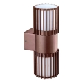 BRILAGI - Venkovní nástěnné svítidlo ARMOR 2xGU10/35W/230V IP44 hnědá