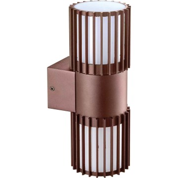 BRILAGI - Venkovní nástěnné svítidlo ARMOR 2xGU10/35W/230V IP44 hnědá