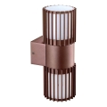 BRILAGI - Venkovní nástěnné svítidlo ARMOR 2xGU10/35W/230V IP44 hnědá