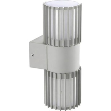 BRILAGI - Venkovní nástěnné svítidlo ARMOR 2xGU10/35W/230V IP44 šedá