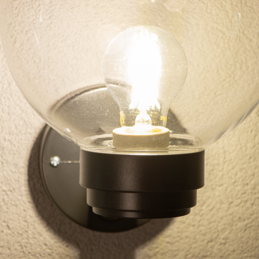 Brilagi - Venkovní nástěnné svítidlo HARBOR 1xE27/40W/230V IP33 antracit/čirá