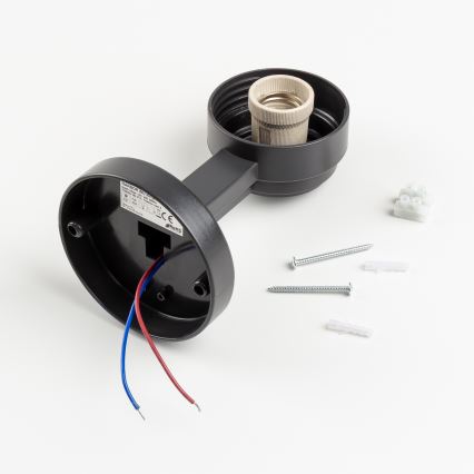 Brilagi - Venkovní nástěnné svítidlo HARBOR 1xE27/40W/230V IP33 antracit/čirá