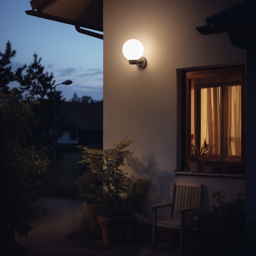 Brilagi - Venkovní nástěnné svítidlo HARBOR 1xE27/40W/230V IP33 černá/bílá