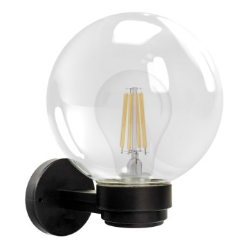 Brilagi - Venkovní nástěnné svítidlo HARBOR 1xE27/40W/230V IP33 černá/čirá