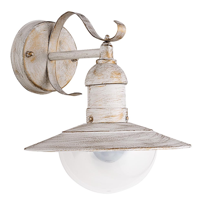 Brilagi - Venkovní nástěnné svítidlo MOLDE 1xE27/60W/230V IP44 bílá/patina