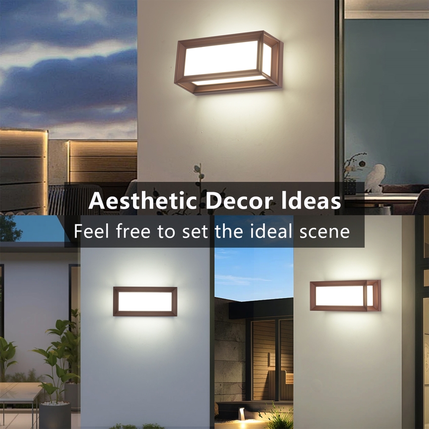 Brilagi - Venkovní nástěnné svítidlo PARKER 1xE27/60W/230V hnědá IP44