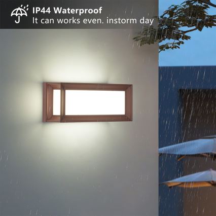Brilagi - Venkovní nástěnné svítidlo PARKER 1xE27/60W/230V hnědá IP44