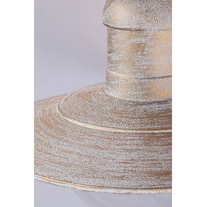 Brilagi - Venkovní stropní svítidlo MOLDE 1xE27/60W IP44 bílá/patina