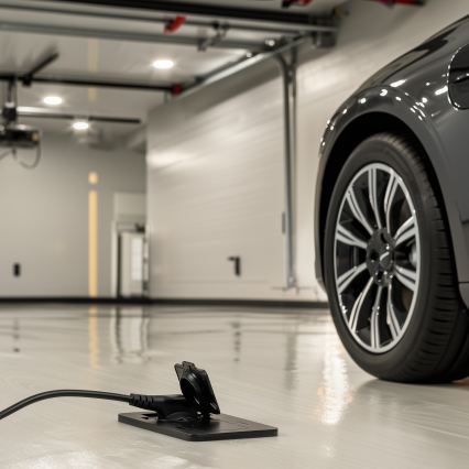 Brilagi - Venkovní vestavná podlahová dvojzásuvka IP55 černá obdélníkový